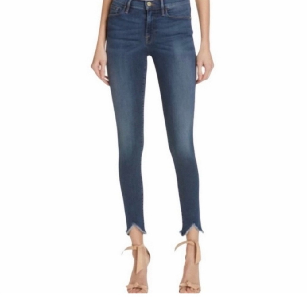 Frame Denim Dark Blue Skinny Jeans